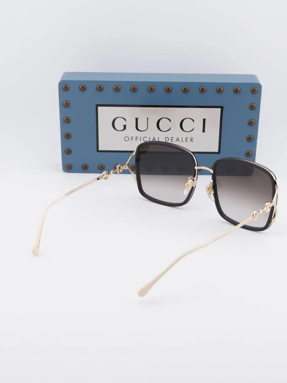 Gucci GG1016SK 004 Square Sunglasses - Black / Brown